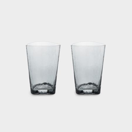 Набор стаканов Anna Lafarg Nocturne 13 см, 400 мл, 2 шт, стекло, серый, ANLAF-TJ0488