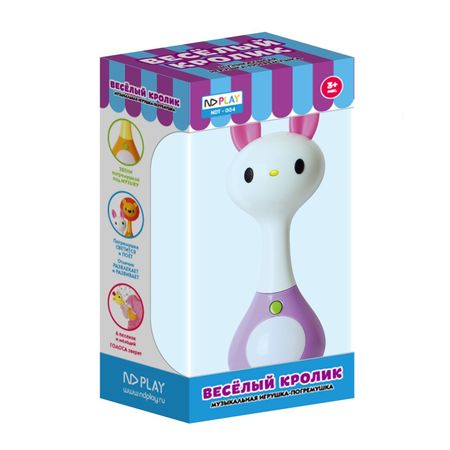 Игрушка-погремушка Весёлый кролик световые эффекты mailepu для проекторов elplp54 elplp57 elplp58 elplp66 elplp67 elplp60 elplp50 elplp61 elplp68