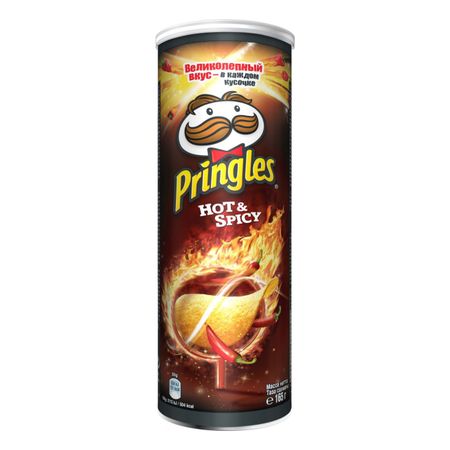 Чипсы Pringles картофельные с острым и пряным вкусом 165 г чипсы картофельные lay s сыр 70 г