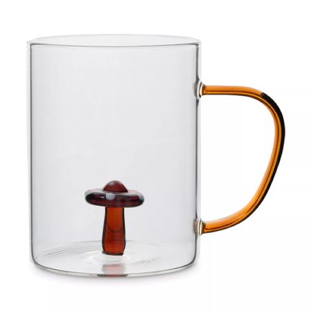 Кружка Anna Lafarg Autumn Forest «Гриб», 400 мл, стекло, коричневая ручка, ANLAF-MUSH1872