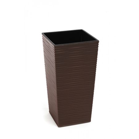 Напольное кашпо Lamela SP.ZO.O. Finezja Dluto с вкладышем мокко 40х40х74 см кашпо для ов ola dom loft 28 л мокко