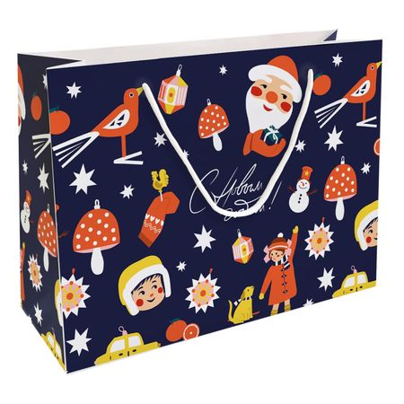 Пакет подарочный Be Smart Bang синий 36х26 см