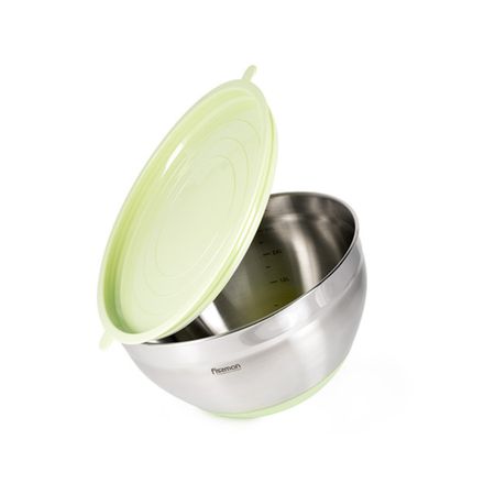 Миска Fissman с крышкой, нержавеющая сталь 24x13,5 см, 4,5 л