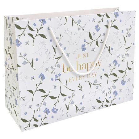 Пакет подарочный Be Smart Fleurs незабудки 36х26 см