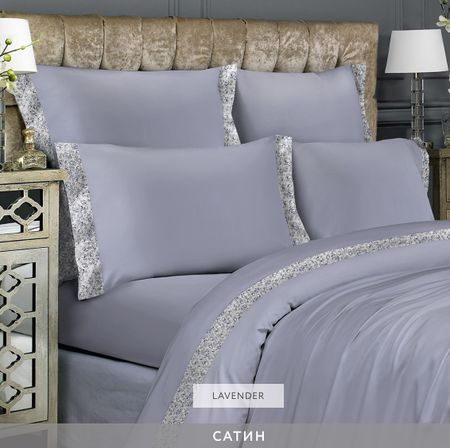 Комплект постельного белья Mona Liza Евро Сатин Lavender комплект наволочек picassa 50х70cм 2шт сатин сиреневый арт к тнав5х7сат сир