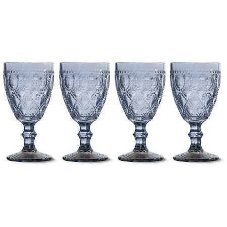 Набор бокалов для вина WD Lifestyle Dubai голубой 400 мл