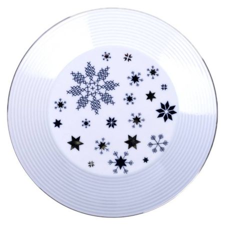 Тарелка десертная Thun 1794 Lea новогодний синий, 19 см