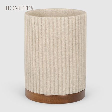 Стакан для зубных щеток Hometex из полирезина бежевый