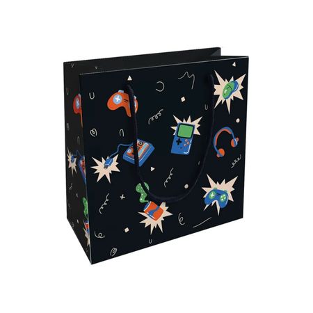 Пакет подарочный Be Smart Hobby чёрный 20х20 см