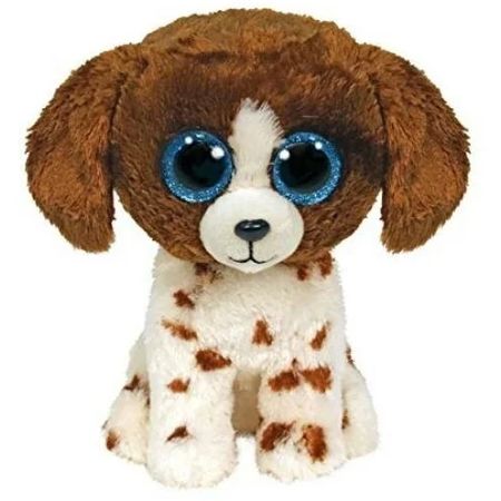Мягкая игрушка TY Собачка бело - коричневая, 25 см
