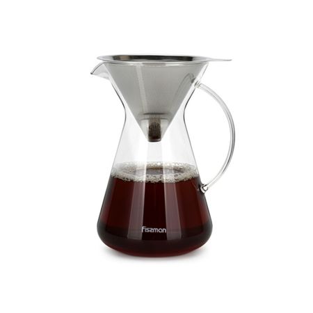 Кофейник Fissman Pour over стальной фильтр, 900 мл