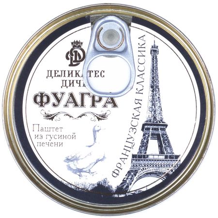 Паштет фуа-гра Деликатес дичь из гусиной печени, 200 г ж/б