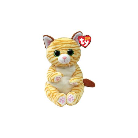 Мягкая игрушка TY Манго полосатая кошка жёлтая 15 см елочная игрушка гном 20x8 розовый