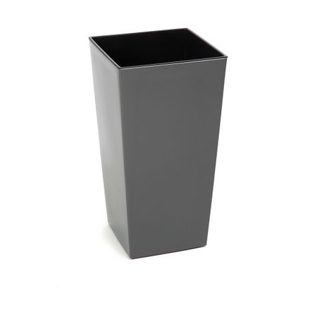 Напольное кашпо Lamela SP.ZO.O. Finezja с вкладышем антрацитовое 40х40х74 см классическое кашпо lamela sp zo o lilia с вкладышем серое 19х36 4 см