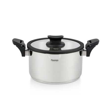 Кастрюля Fissman Lora стеклянная крышка, нержавеющая сталь 18x11 см, 2,5 л модуль lora sx1262