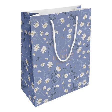 Пакет подарочный Be Smart Fleurs ромашки 25х32 см