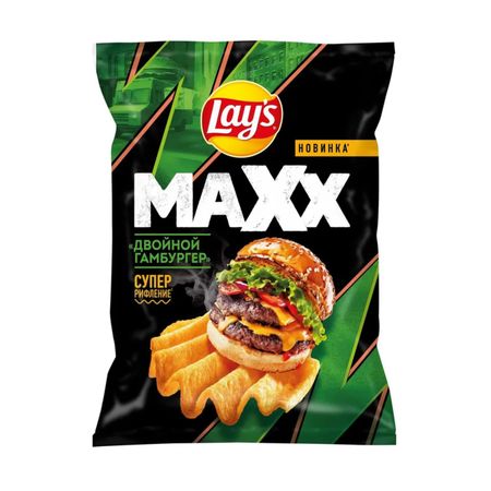Чипсы Lays махх двойной гамбургер 100 г чипсы картофельные lay s сыр 70 г