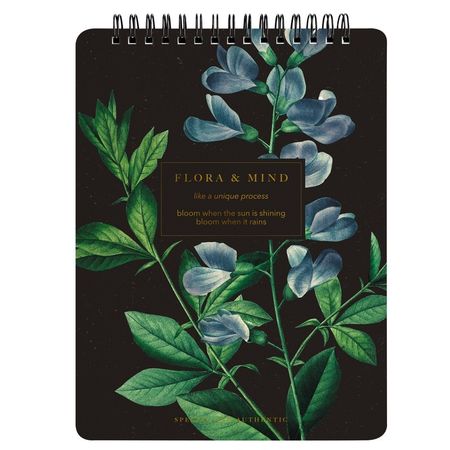 Блокнот Be Smart Flora А5, 80 листов, клетка, 156х207 мм