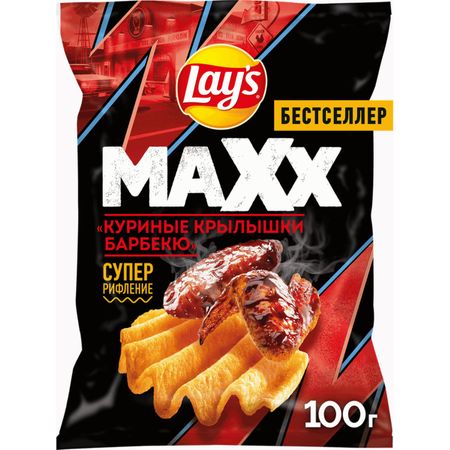 Чипсы Lays махх курица барбекю 100 г чипсы картофельные lay s сыр 70 г