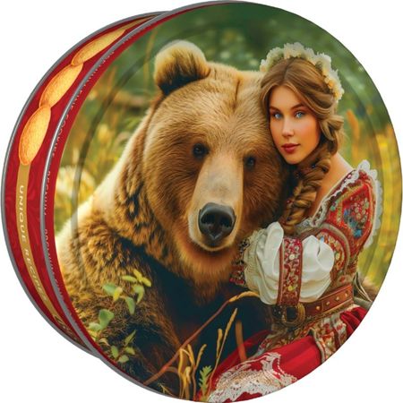 Печенье Регнум сдобное русский медведь 400 г кабошоны из смолы рыбий печенье 10 шт ywbeads 13x18 мм