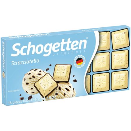 Шоколад Schogetten Stracciatella белый 100 г ароматизатор автомобильный miodore дыня шоколад