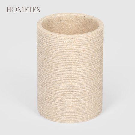 Стакан для зубных щеток Hometex из полирезина бежевый
