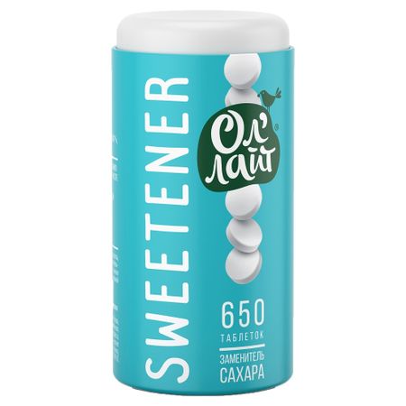 Заменитель сахара Ол'Лайт, 650 таблеток сорбит заменитель сахара порошок 500 гр