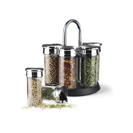 Набор д ля приправ Fissman стекло, 7 предметов