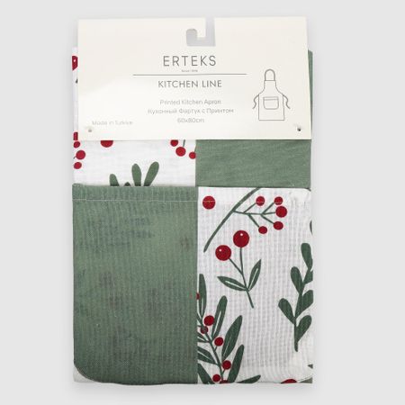 Фартук Erteks X-mas Омела 60х80 см водонепроницаемый фартук lkqbbsz
