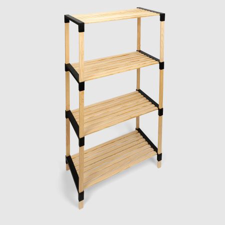 Стеллаж для хранения Fixwood Fix-2006-4 чёрный 61х34х116 см