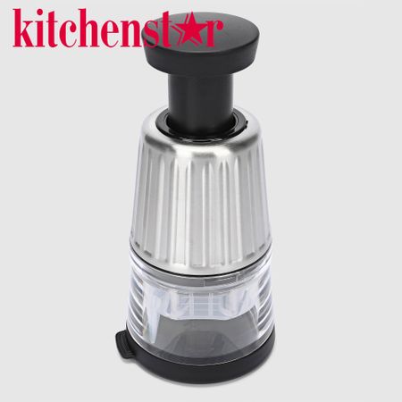 Измельчитель ручной Kitchenstar механический, нержавеющая сталь zf2426s ручной измельчитель чеснока easy twist