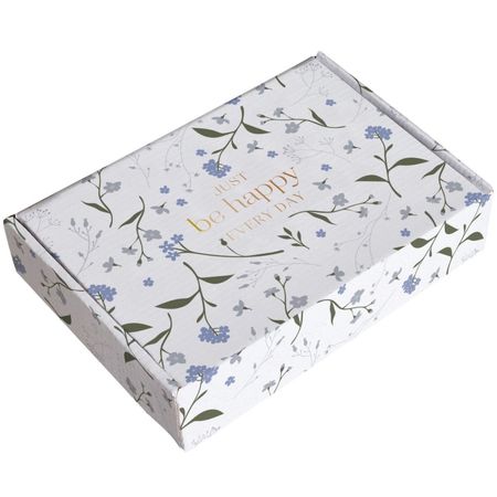 Коробка подарочная Smart Fleurs незабудки 16х22х5 см бумажная подарочная коробка для украшений
