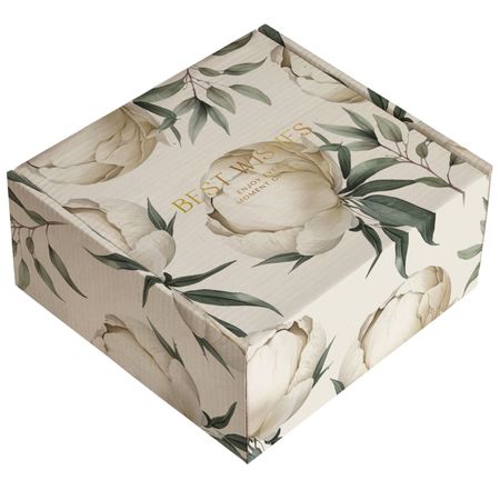 Коробка подарочная Be Smart Peony айвори 20х20х10 см
