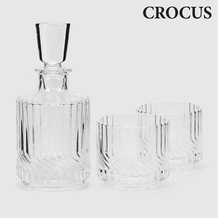 Набор для виски Crocus 2 стакана, декантер