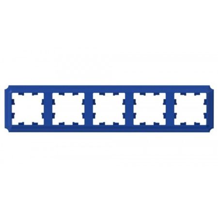 Рамка Systeme Electric AtlasDesign Antique пятиместная аквамарин (ATN101105)