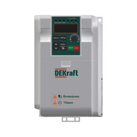 Преобразователь частоты Dekraft DEKV060 1P 27А 240 В на DIN-рейку (DEKV060G2R2S2) конвертер частоты ljl ad831