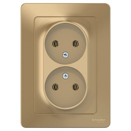 Розетка Systeme Electric Blanca встраиваемая титан (BLNRS000024) розетка встраиваемая systeme electric blanca с заземлением без шторок 16 а