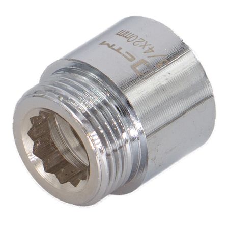 Удлинитель 20 мм х 3/4 ВР(г) х 3/4 НР(ш) латунный удлинитель ctm 50 мм х 1 2 нр ш х 1 2 нр ш латунный crem0050