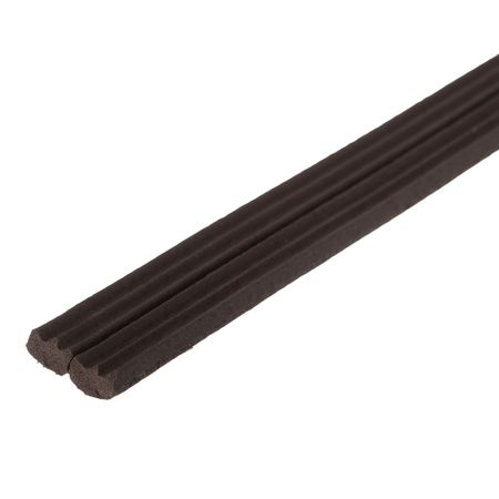 Уплотнитель для окон и дверей 9х4 мм 6 м (3+3 м) E профиль самоклеящийся коричневый hafele уплотнитель самоклеящийся tpe 6м   950 10 284