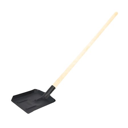 Лопата совковая Павловская Заря стальная с ребрами жесткости с деревянным черенком 1200 мм (325681) лопата для уборки снега заря 6 премиум в ассортименте