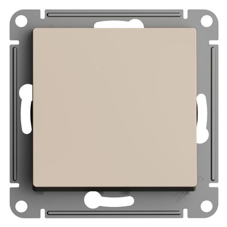 Переключатель Systeme Electric AtlasDesign одноклавишный встраиваемый песочный (ATN001271) переключатель 1 клавишный schneider electric atlas design 10а с и