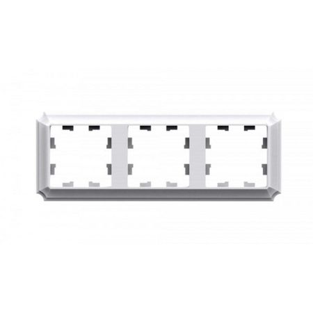 Рамка Systeme Electric AtlasDesign Antique трехместная лотос (ATN101303)