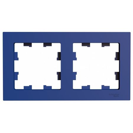 Рамка Systeme Electric AtlasDesign двухместная аквамарин (ATN001102)