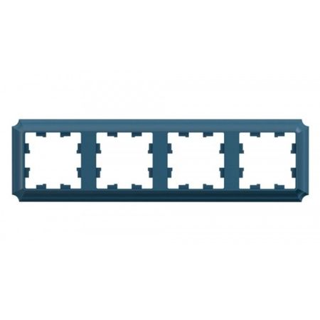 Рамка Systeme Electric AtlasDesign Antique четырехместная изумруд (ATN100804)