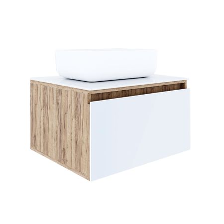 Тумба под раковину со столешницей Ulitka Colombina 60 см подвесная белая/дуб золотой (74104280) макаронные изделия birkel shipli германия 500 г