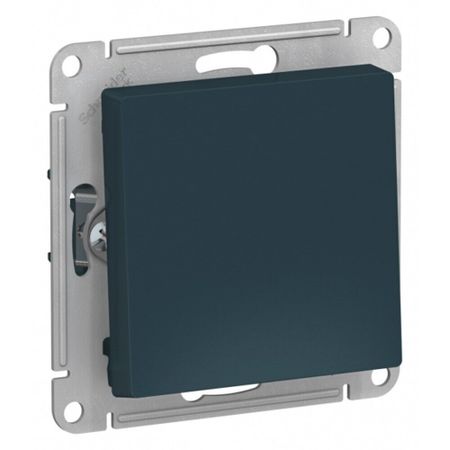 Переключатель Systeme Electric AtlasDesign одноклавишный встраиваемый изумруд (ATN000871) переключатель 1 клавишный schneider electric atlas design 10а с и