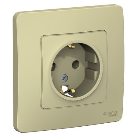 Розетка Systeme Electric Blanca встраиваемая бежевая (BLNRS001017) электрический паяльник aideepen electric vacuum solder sucker