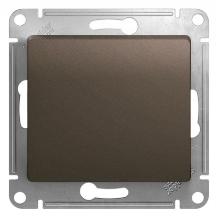 Переключатель Systeme Electric Glossa одноклавишный встраиваемый шоколад (GSL000871) переключатель 1 клавишный schneider electric glossa титан