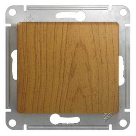 Переключатель Systeme Electric Glossa одноклавишный встраиваемый дуб (GSL000571) переключатель 1 клавишный schneider electric glossa титан