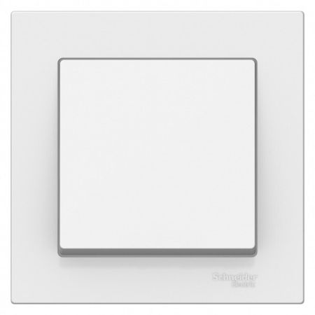 Выключатель Systeme Electric AtlasDesign одноклавишный встраиваемый белый (ATN000112)